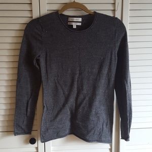 Ellen tracy grey merino wool sweater